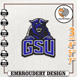 NCAA Georgia State Panthers, NCAA Team Embroidery Design, NCAA College Embroidery Design-DarleneJBishop