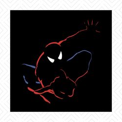 Spiderman Mens TShirt Marvel Black Universal Studios, svg Png, Dxf, Eps