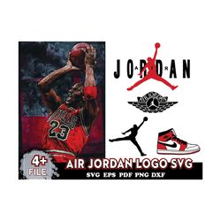 Air Jordan Logo Svg, Logos Brand Svg, Air Jordan Svg
