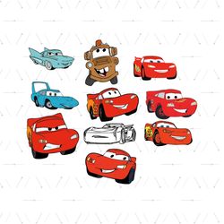 Personalised Cars Svg, Vehicle Svg, Disney Car Svg, Red Car Svg, Blue Car Svg, Brown Car Svg, Friend Car Svg, Angry Car
