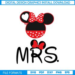 Mrs. Bride Minnie Mouse Pant Disney Wedding SVG