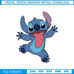 Stick Out Tongue Funny Stitch SVG