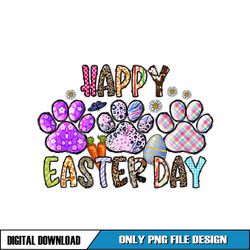 Happy Easter Day Bunny Paws Sublimation PNG