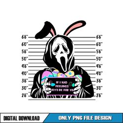 Ghostface Feelings Is For You Easter Bunny Png