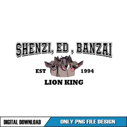 Shenzi Ed and Banzai Lion King Est 1994 PNG