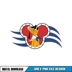 Pluto Sailor Dog Disney Cruise Line Logo PNG