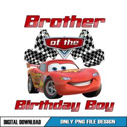 Lightning McQueen Brother Of The Birthday Boy PNG