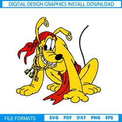 Disney Pluto The Pirate Dog SVG