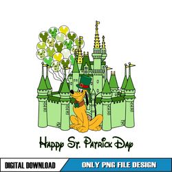 Happy St Patrick Day Leprechaun Pluto Dog Kingdom PNG