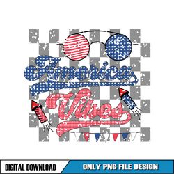 America Vibes Retro 4th Of July Checkered SVG