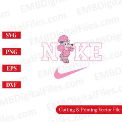 Nike Swoosh Bluey Character Coco the Parody SVG for Cricut