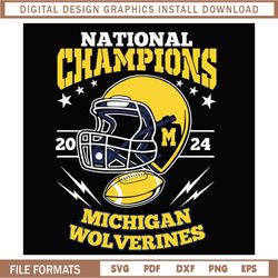 Michigan 2024 National Champion SVGNFL svg, NFL sport, Super Bowl svg, Football svg, NFL bundle, NFL football, NFL