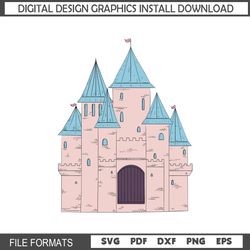Disney Princess Cinderella Magic Castle SVG Vector