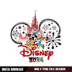 Mickey Friends Disney Magic Castle 2024 PNG