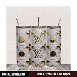 3D Inflated Louis Vuitton Fashion Tumbler Wrap PNG