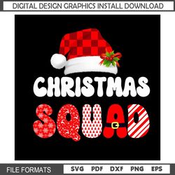 Christmas Squad Png, Santa Hat Buffalo Plaid Png, Christmas Squad Hat Santa Png, Christmas Squad Xmas Png