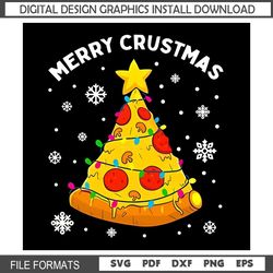 Merry Crustmas Pizza , Christmas Tree , Snow Flakes Christmas 2022