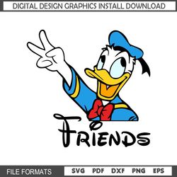 Donald Duck Friends Disney Character SVG
