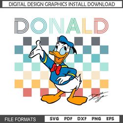 Disney Sailor Donald Duck Signature Classic SVG