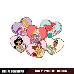 Disney Princess Valentine Day Candy PNG