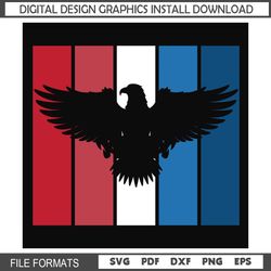 4th Of July American Eagle Logo SVG