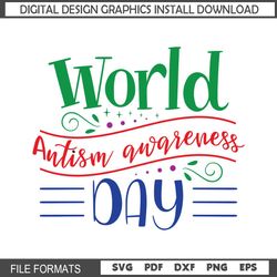 World Autism Day Logo Cricut File SVG