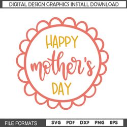 Happy Mothers Day Sunflower SVG