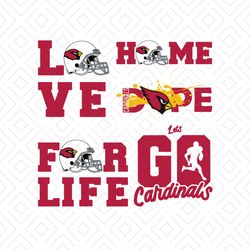 Arizona Cardinals SVG Bundle, Cardinals Logo SVG, Sport SVG, Love Cardinals SVG, Let Go Cardinals SVG, Football Team Log