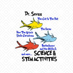 Science And Stem Activities Svg, Dr Seuss Svg, Science Svg, Stem Activities Svg, Fish Svg, Cat In The Hat Svg, Dr Seuss