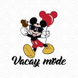 Mickey Vacay Mode Shirt Svg, Mickey Shirt, Disney Princess, Disney Vacay Mode Svg, Disney Castle Silhouette Cameo Svg, P