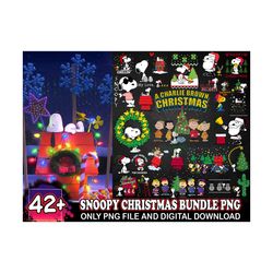 42 Snoopy Christmas Bundle Png, Christmas Png, Pigpen Snoopy Png, Xmas Png, Instant Download