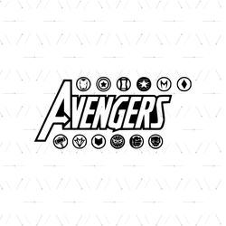 Avengers Logo Svg, Avengers Design, Captain America Svg, Captain America Png, Movies Svg, Marvel Avengers Logo Superhero