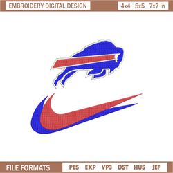 NFL Buffalo Bills, Nike NFL Embroidery Design, NFL Team Embroidery Design, Nike Embroidery Design, Instant Download 1,