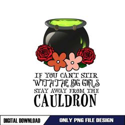 If You Can't Stir With The Big Girls Stay Away From The Cauldron PNG