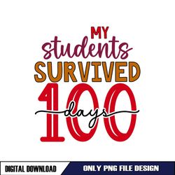 My Students Survived 100 Days Digital Download