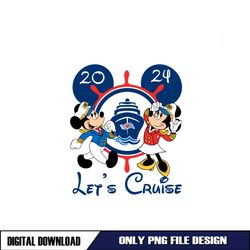 Mickey Minnie Cruise Line Let Cruise 2024 PNG