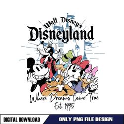 Where Dreams Come True Disneyland Est 1995 PNG
