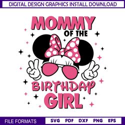 Minnie Cool Mommy Of The Birthday Girl SVG
