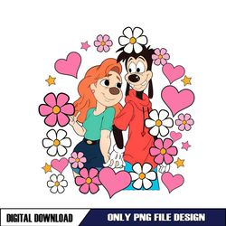 Valentine Day Couple Max and Roxanne Floral PNG