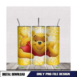 Winnie The Pooh Cute Design 20oz Tumbler PNG