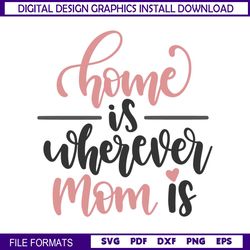 Home Is Wherever Mom Is SVG