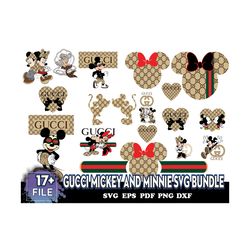 Gucci Mickey And Minnie Svg Bundle, Gucci Mickey Svg