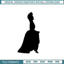 Lady Tremaine Cinderella Disney Cartoon Character Silhouette SVG