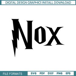 Nox Harry Potter SVG & PNG Cut File Vector