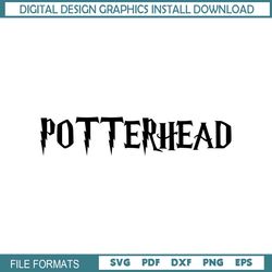 Harry Potter Potterhead Black Vector SVG