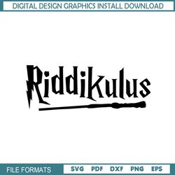 Riddikulus Harry Potter Magic Wand SVG Vector Digital Files