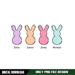 Custom The Bunny Peeps Happy Easter Day PNG