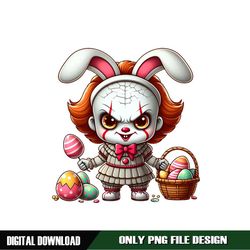 Cute Pennywise Bunny Easter Egg Png