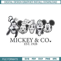 Mickey And Co. Est 1928, Mickey Mouse and Friends, Magic Kingdom Png, Magic Mouse Png