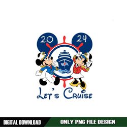 Mickey Minnie Cruise Line Let Cruise 2024 PNG